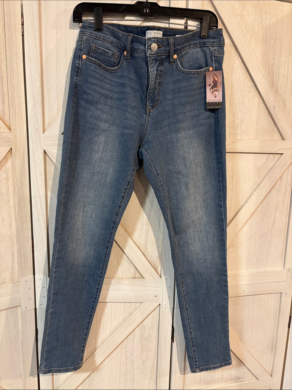 sofia by sofia vergara Medium Blue High-Rise Slim Jeans